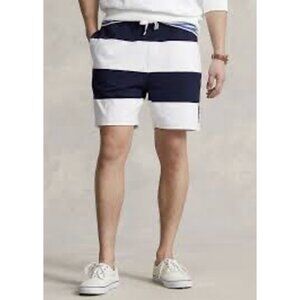 Polo Ralph Lauren 6Inch Polo Bear Striped Jersey Short Mens Size L BWOT